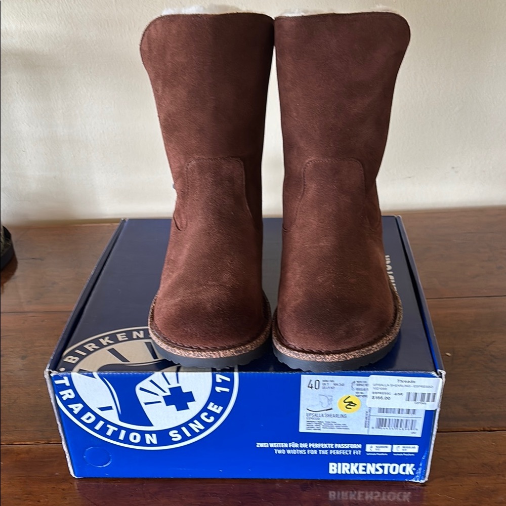 Birkenstock Uppsala Shearling Espresso Boots 40